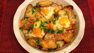 Simply amp Delicious Baked Potatoes With Eggs And Cheese [upl. by Attezi778]