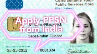 Irelands PPSN Card  How to Apply from India  English subtitles [upl. by Hairahcez]