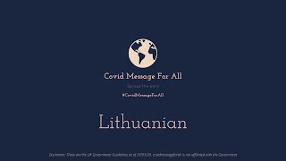 Lithuanian  Lietuva  UK Covid19 Guidelines [upl. by Ruomyes98]