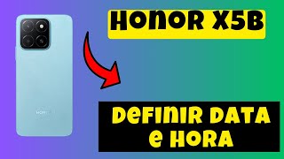 Definir data e hora  Alterar fuso horário Honor X5b [upl. by Deerc361]