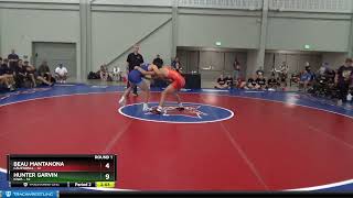 152 Lbs Round 1 8 Team  Beau Mantanona California Vs Hunter Garvin Iowa A328 [upl. by Nahsez39]