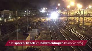 Timelapse werkzaamheden Amersfoort  ProRail [upl. by Sauveur644]