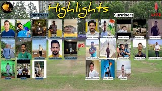 HIGHLIGHTS  Day 9  Match 1  Panthers VS Sunrisers APL Day Night 2024  Amanora Cricket Pune [upl. by Porett]