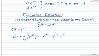 Quantum Mechanics  Angular Momentum Eigenfunctions and Eigenvalues of the Operators J2 and Jz 2 [upl. by Odarbil]