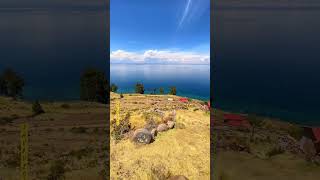 Isla taquile en el lago Titicaca travel lagotiticaca paisajesbonitos [upl. by Ressan]