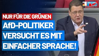 Nur für die Grünen Stephan Brandner versucht es mit einfacher Sprache  AfDFraktion im Bundestag [upl. by Alanson]