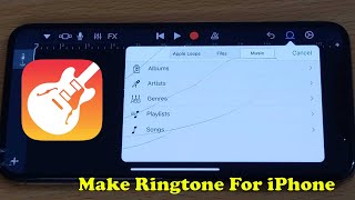 Make Ringtone For iPhone Using GarageBand  2022 Easy Method [upl. by Camp]