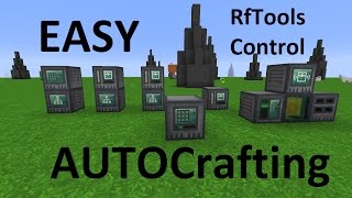 EASY AUTOCrafting w RfTools Control  No Programming [upl. by Trevah]