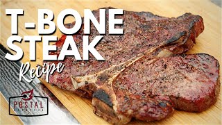 T Bone Steak Recipe  How to Cook Steak on the Weber Jumbo Joe with Slow N Sear [upl. by Aillicec]