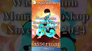 Wassermann SPIRITUALITÄT ✨ Horoskop November 2024 [upl. by Normandy]