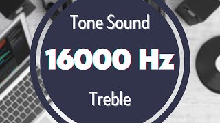 16000 Hz HighFrequency Sound Tone Audio Signal Sine Waveform Treble [upl. by Nylirac312]