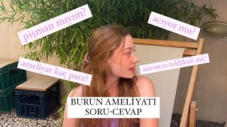 BURUN ESTETİĞİ SORUCEVAP🤌👃 [upl. by Dett]