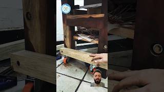 Sistema de ruedas retractiles para banco de trabajo woodworking tools diy hacks workbench [upl. by Aikal]