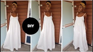 How To Make A Maxi Dress I Beginner Sewing I Easy Sewing [upl. by Slaughter]