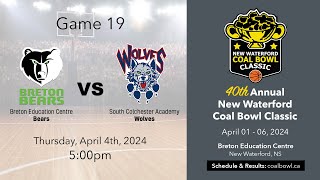 Coal Bowl 2024 Game 19  Breton Education Centre vs South Colchester Academy [upl. by Swart]