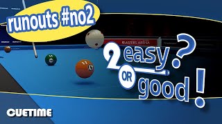 2easy  2  Runouts and high breaks at the billiard and snooker table on shooterspool [upl. by Revned]