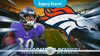 Tyler Badies Injury Shakes Up Broncos Game Against Jets [upl. by Solokin]