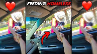 Feeding Homeless 107 degree HEAT 🥹❤️ [upl. by Ma]