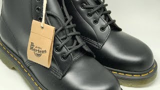 Dr Martens 1460 Originals EightEye LaceUp Boot Black Smooth Leather [upl. by Thedrick]