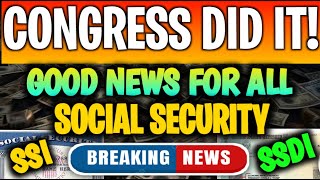 CONGRESS DID IT 2000 STIMULUS CHECK amp GOOD NEWS FOR ALL SOCIAL SECURITY BENEFICIARIES SSI SSDI SSA [upl. by Vitek203]