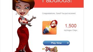 Get More Free myVegas slots Free chips amp Free Coins Daily [upl. by Ardnuasal]