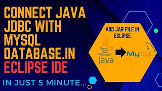 How to connect Java JDBC Connection with MySQL Database In Eclipse  Add Jar File In Eclipse 2024 [upl. by Batruk998]