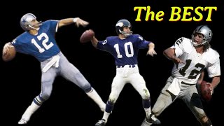 The 16 Best NFL Quarterback Ratings Of The 1970s [upl. by Aerised36]