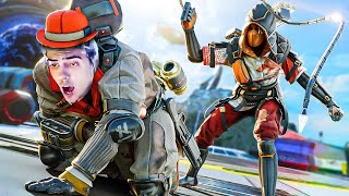 USING MOVEMENT TO KILL TWITCH STREAMERS IN APEX LEGENDS 4 Funny Reactions [upl. by Noyahs920]