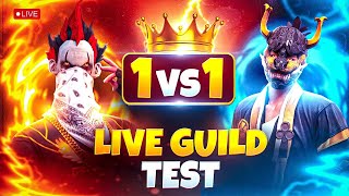 FREE FIRE LIVE 🔴 1 VS 1 GUILD TEST 🔱 freefirelive whiteFFH4X livestream [upl. by Brieta]