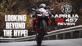 Aprilia RS 457 Road Review  The Million Dollar Question  Sagar Sheldekar Official [upl. by Anehs]