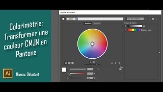 Gratuit Illustrator Transformer une couleur Pantone en CMJN [upl. by Perl]