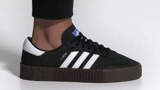 Onfeet Adidas Sambarose Black White B28156 Review  sneakersby [upl. by Zahara648]