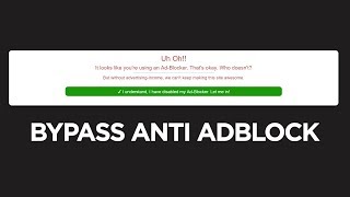 HOW TO BYPASS ADBLOCK DETECTION ON ANY WEBSITE [upl. by Diskin655]