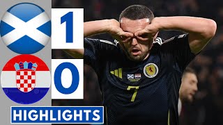 🔵Scotland Vs Croatia 10  All Goals amp Extended HIGHLIGHTS  UEFA Nations League [upl. by Kelcey]