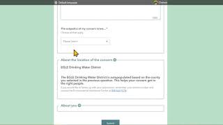 Overview  Drinking Water Concern Form [upl. by Anastasie]