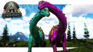 I Tamed a BREEDING PAIR of TITANOSAURS  ARK Fjordur Monarky S2 EP59 [upl. by Asoral]