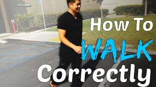 Physical Therapist Shows How To Walk Correctly [upl. by Cogn]