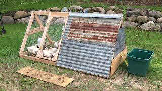 Raising Backyard Meat Chickens With A Chicken Tractor [upl. by Adnarim]