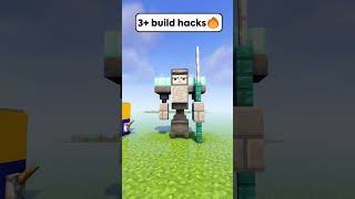 Minecraft 3 build hacks🔥 shorts [upl. by Eatnohs708]