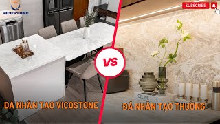 Đá thạch anh Vicostone và đá nhân tạo khác nhau như thế nào [upl. by Isleana]