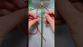 How to braid a twocolor flat knot bracelet [upl. by Nnyltiak]