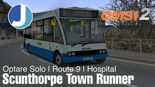 OMSI 2  Scunthorpe  Route 9  Optare Solo  Little Town Runner [upl. by Aniahs576]