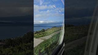 Im RABDe 502 als IC1 kurz vor Lausanne mit Blick auf den Lac Léman [upl. by Llirrehs556]