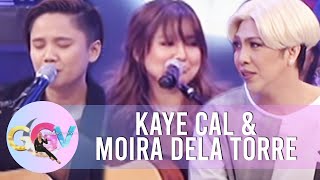 Impromptu hugot songs with Kaye Cal and Moira dela Torre  GGV [upl. by Phillane]