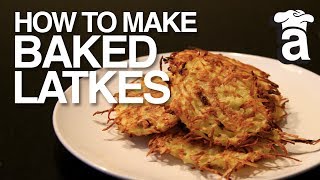 Healthy Baked Latkes  Cooking With Abbey [upl. by Eatnhoj]