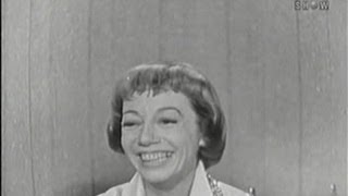 Whats My Line  Imogene Coca Tom Poston panel Oct 26 1958 [upl. by Pearline]