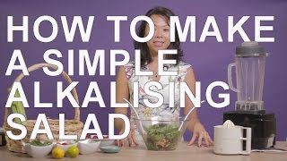 How To Make A Simple Alkalising Salad [upl. by Nillok345]