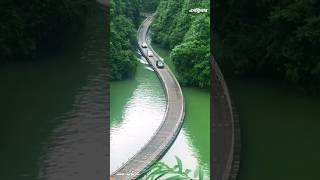 China Floating Bridge streerbangla facts shorts amazing bridge [upl. by Daughtry]