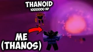 THANOS VS THANOID roblox [upl. by Aneelad]