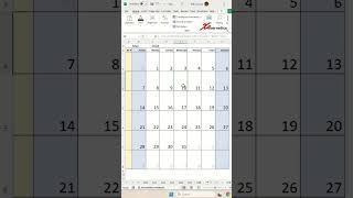 Dynamic Calendar Template In Excel with week number Excel Tips and Tricks [upl. by Athalla792]